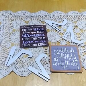 Positive vibes standing plaques